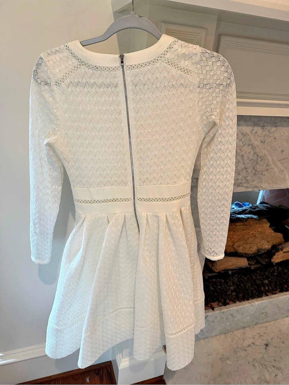 Maje Mini Dress in White Size Small Like New